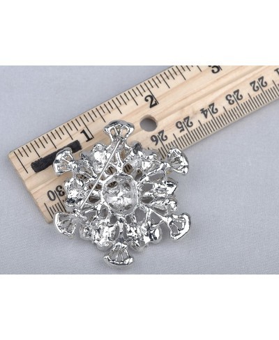 Clear Crystal Rhinestone Sea Ocean Water Coral Flower Fashion Pin Brooch $20.84 Brooches & Pins