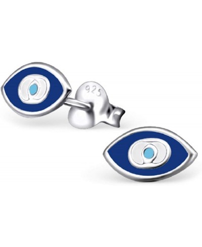 925 Sterling Silver Small blue Evil Eye Stud Earrings (Nickel Free) 21005 $13.98 Stud