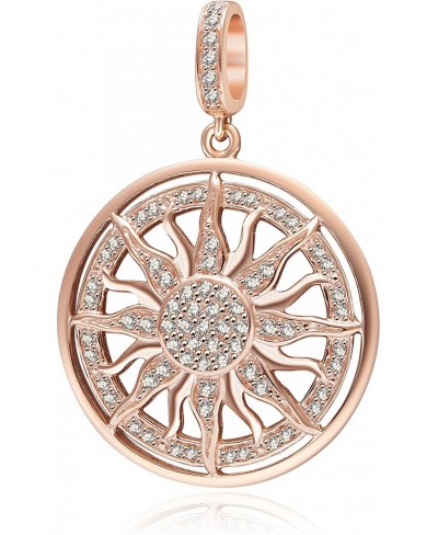 You are My Sun Rose Gold Sterling Silver Famliy Charm Pendant for Bracelets $19.50 Charms & Charm Bracelets