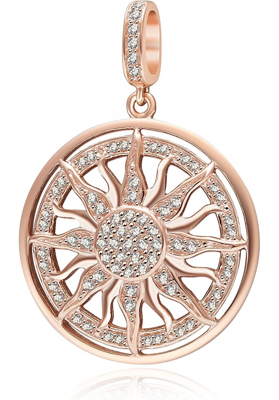 You are My Sun Rose Gold Sterling Silver Famliy Charm Pendant for Bracelets $19.50 Charms & Charm Bracelets