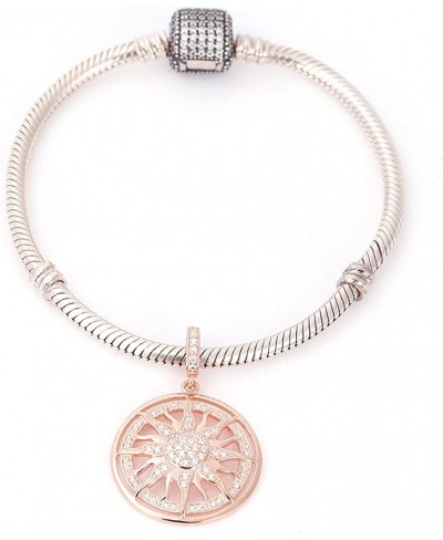 You are My Sun Rose Gold Sterling Silver Famliy Charm Pendant for Bracelets $19.50 Charms & Charm Bracelets