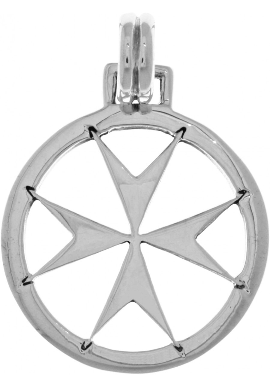 Maltese Templar Cross Sterling Silver Pendant $35.40 Pendants & Coins