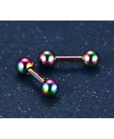 4mm Surgical Stainless Steel Ear Piercing Studs Earrings sets 5 - 6 Pair Mixed Colors High Polished 16G ¡­ $11.73 Stud