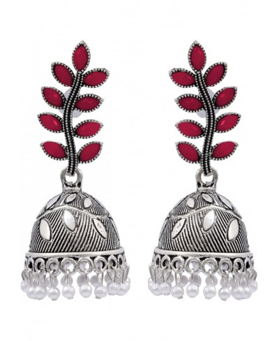 Bollywood Style Traditional Indian Oxidised Silver Jewelry Jhumki Jhumka Earrings for Women/Girls $13.52 Stud