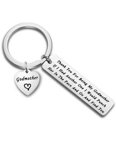 Godparent Gifts Thanks for Being an Awesome Godmother/Godfather Keychain First Communion Gift Thank You Gift for Godparents $...