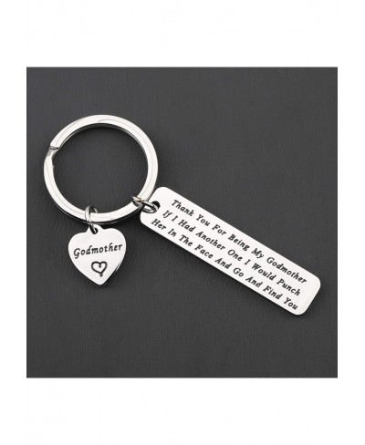 Godparent Gifts Thanks for Being an Awesome Godmother/Godfather Keychain First Communion Gift Thank You Gift for Godparents $...