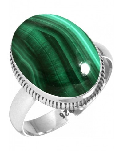 Solid 925 Sterling Silver Gemstone Handmade Ring for Women (99030_R) $27.04 Statement