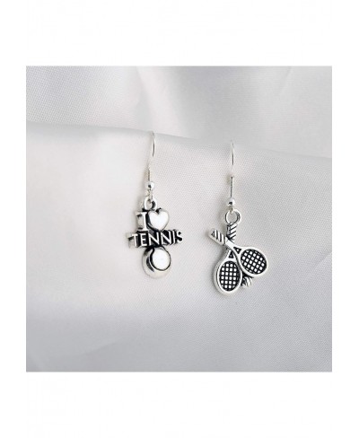 Tennis Earrings I Love Tennis Gift Sports Earrings Tennis Racket Jewelry Tennis Players Gift for Tennis Lovers Fans $12.48 Pe...