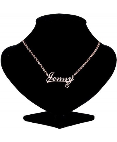 Rose Gold Heart Pendant Customized Personalized Name Necklace $18.97 Pendants & Coins