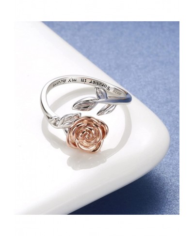 Rose Cremation Urn Jewelry for Ashes - 925 Sterling Silver Memorial Keepsake Ring Bracelet Necklace Gift for Women Bereavemen...