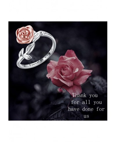 Rose Cremation Urn Jewelry for Ashes - 925 Sterling Silver Memorial Keepsake Ring Bracelet Necklace Gift for Women Bereavemen...