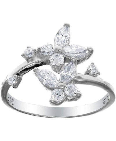 925 Sterling Silver Dazzling Butterfly White Color CZ Adjustable Toe Ring $23.69 Toe Rings