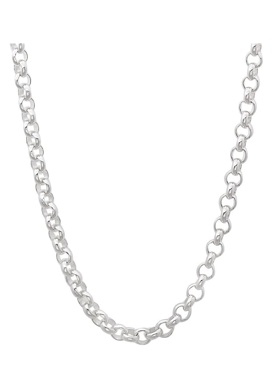 3.2mm Solid .925 Sterling Silver Round Rolo Chain Necklace $45.95 Chains