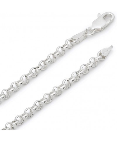 3.2mm Solid .925 Sterling Silver Round Rolo Chain Necklace $45.95 Chains