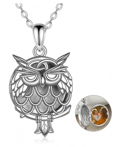 Owl Locket/Cremation Necklace That Holds Pictures 925 Sterling Silver Owl Pendant Jewelry for Women Gift $42.74 Lockets