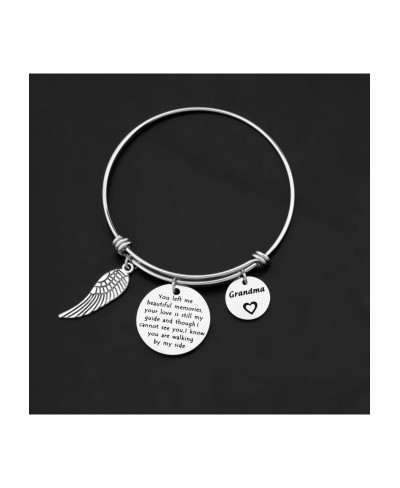 Memorial Jewelery Gifts Remembrance Gift Left Me Beautiful Memories and Love is Still My Guide Bracelet Loss of Mom Dad Grand...