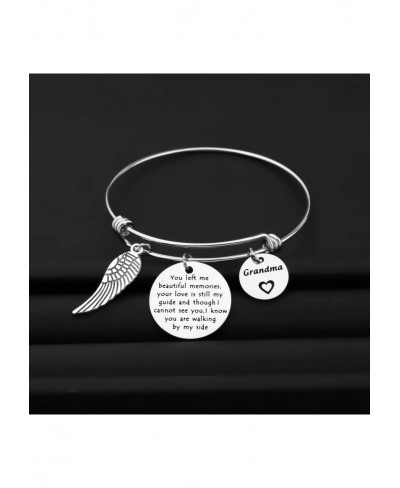 Memorial Jewelery Gifts Remembrance Gift Left Me Beautiful Memories and Love is Still My Guide Bracelet Loss of Mom Dad Grand...