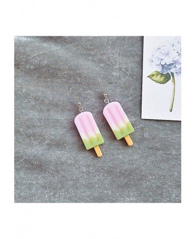 Creative Simulation Food Colorful Ice Cream Dangle Drop Earrings Necklace Set Women Earrings Necklace $6.50 Jewelry Sets