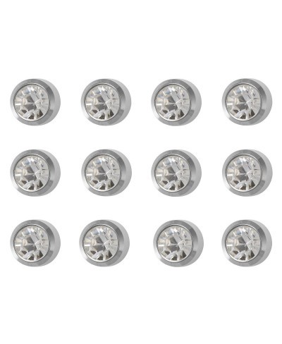 12 Pairs April/Crystal Mini 2mm Stainless Steel Bezel Setting Ear Piercing Stud Earrings Birthstone $30.45 Stud