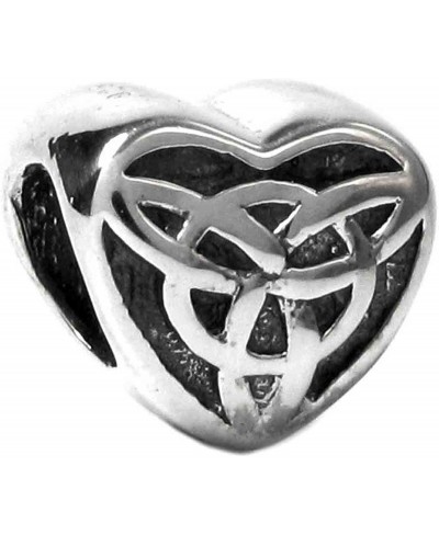 Sterling Silver Triquetra Heart European Bead Charm $14.11 Charms & Charm Bracelets