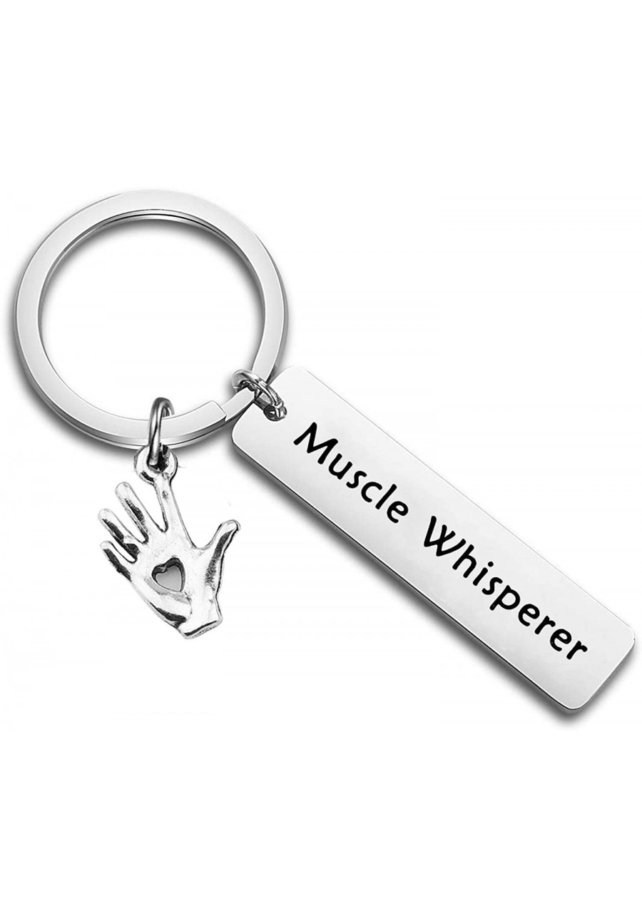 Massage Therapist Gift Muscle Whisperer Keychain Gift For Massage Therapist Massage Therapy School Student Gift $10.97 Pendan...