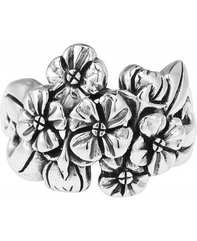 Cluster Flower/Flowers Bouquet .925 Sterling Silver Ring $10.22 Bands