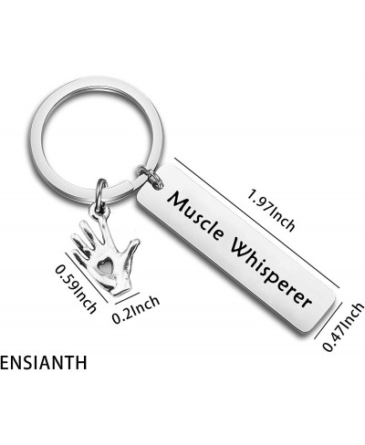 Massage Therapist Gift Muscle Whisperer Keychain Gift For Massage Therapist Massage Therapy School Student Gift $10.97 Pendan...