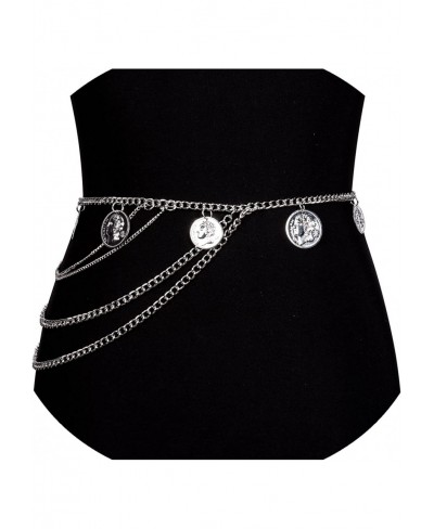 Womens Dress Belt Pearl Bridal Beaded Shiny Diamond Waist Chain Fashion Design $15.29 Body Chains