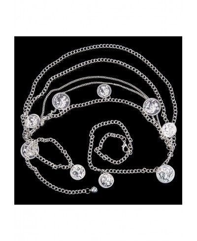 Womens Dress Belt Pearl Bridal Beaded Shiny Diamond Waist Chain Fashion Design $15.29 Body Chains