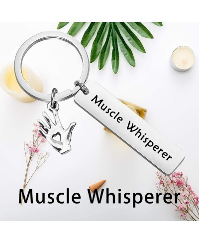 Massage Therapist Gift Muscle Whisperer Keychain Gift For Massage Therapist Massage Therapy School Student Gift $10.97 Pendan...