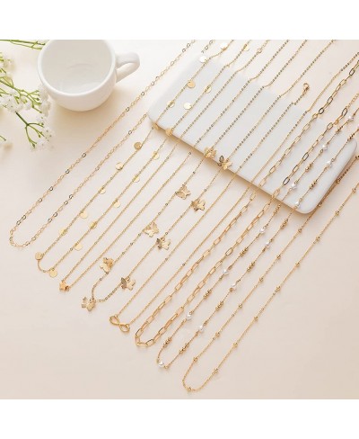 16Pcs Waist Chain for Women Waist Beads Belly Chain Beach Bikini Chain Body Chain Beads Waist Chains Waist Beads for Women Be...