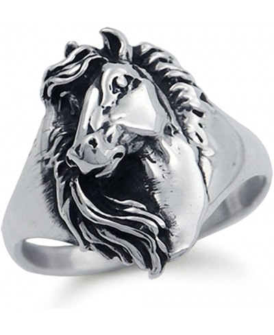 925 Sterling Silver Horse Ring $34.18 Statement