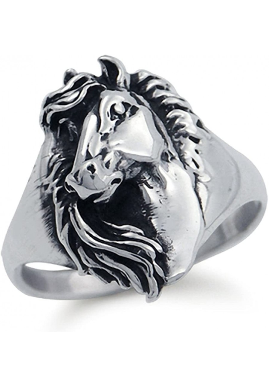 925 Sterling Silver Horse Ring $34.18 Statement