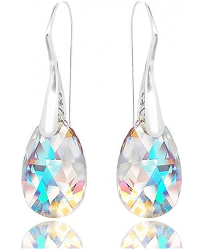 925 Sterling Silver Water Drop Dangle Drop Earrings Colorful Dangle Earrings for Women $9.02 Drop & Dangle