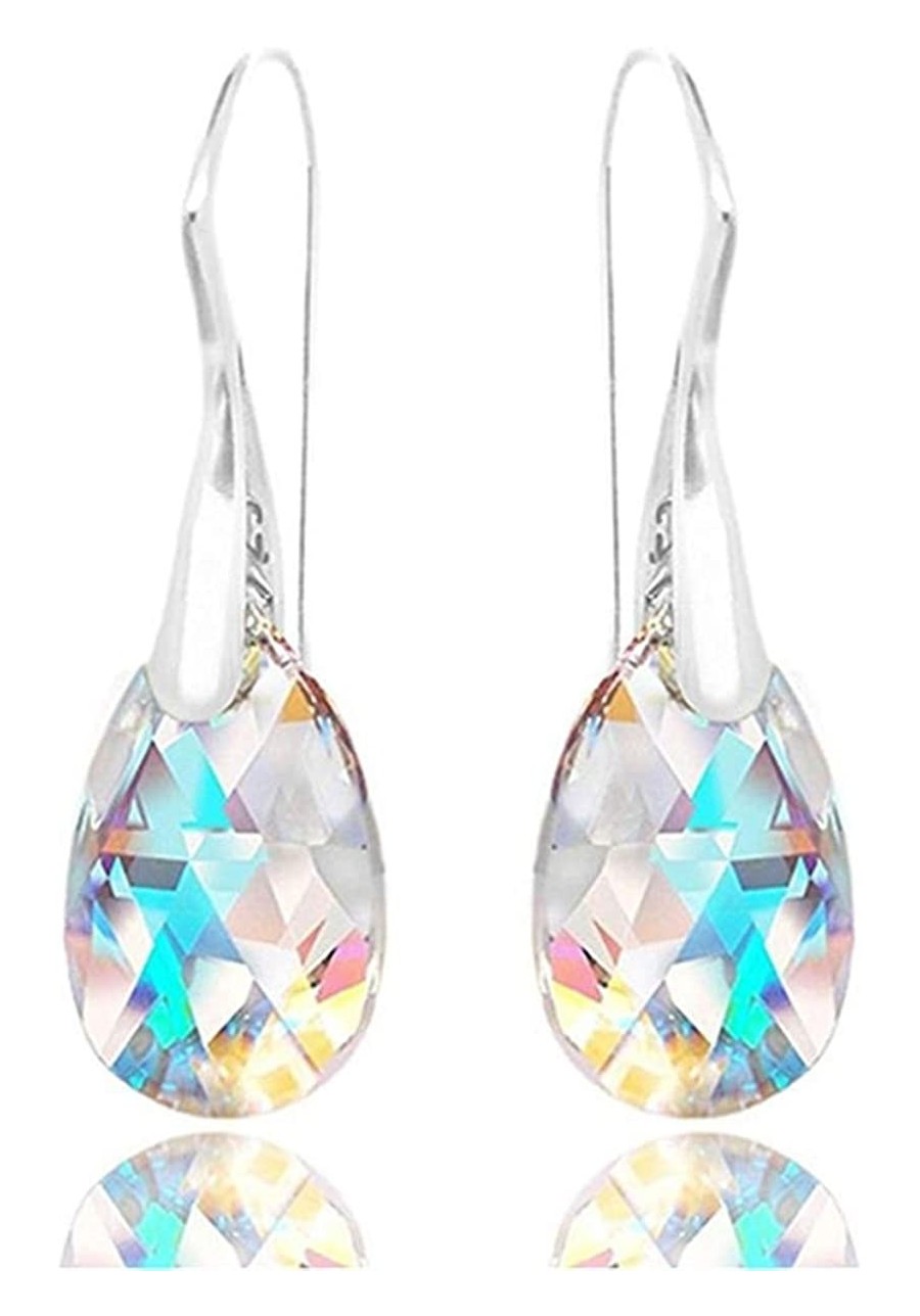 925 Sterling Silver Water Drop Dangle Drop Earrings Colorful Dangle Earrings for Women $9.02 Drop & Dangle