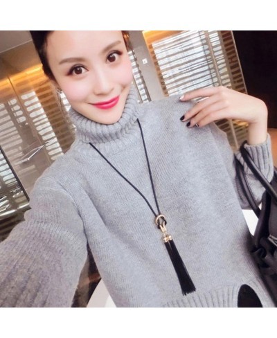 Women Necklaces Exquisite All Match Chain Tassel Sweater Long Chain Necklace $8.90 Chains