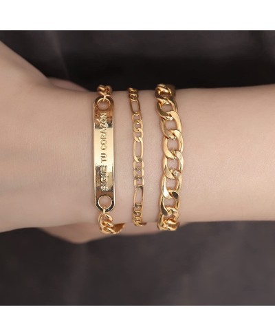 AD Jewelry 14 K Gold Plated Alloy Dainty Bangle Bracelet Set Multi Layer Bohemian Statement Bracelet for Women $15.48 Bangle