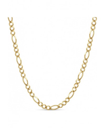 18k Gold Over Sterling Silver Figaro Chain 30" Made in Italy $28.73 Chains