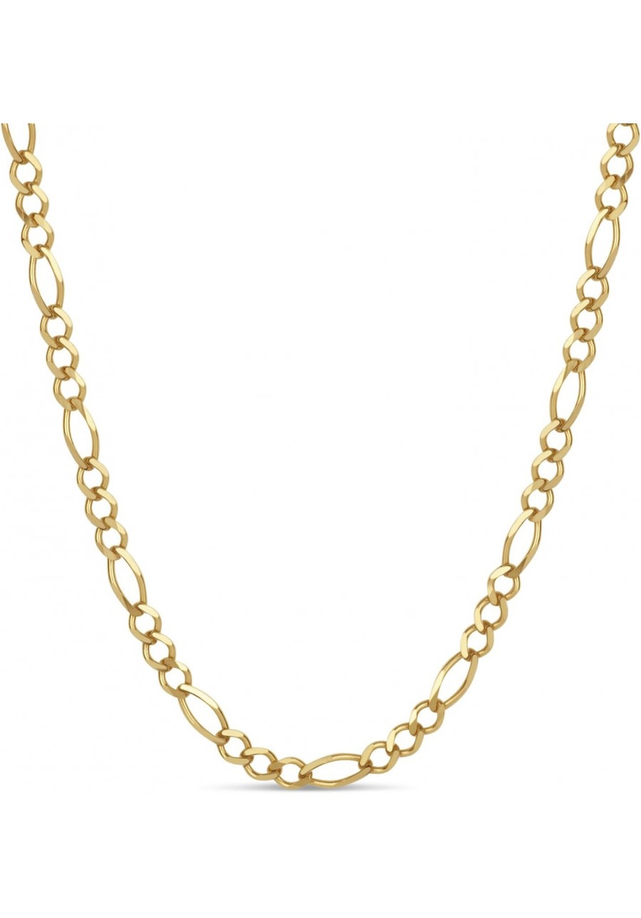 18k Gold Over Sterling Silver Figaro Chain 30" Made in Italy $28.73 Chains