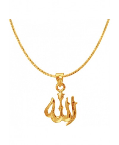 Women's Exa Collection Allah Gold Plated Religious God Pendant $49.45 Jewelry Sets