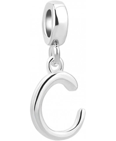 925 Sterling Silver Initial A-Z 26 Letters Alphabet New Bead Charms fit Bracelet $15.12 Charms & Charm Bracelets