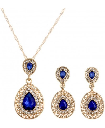 PVintage Wedding Crystal Chain Bohemian Jewelry Set Earrings Romantic Gift Crystal Jewelry $9.12 Jewelry Sets