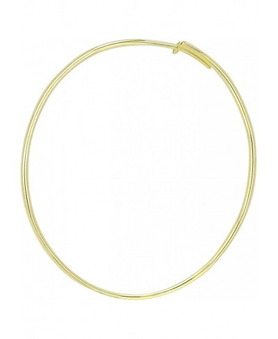 Lisa Featherweight Hoop Earrings in Polished Gold Plated $41.31 Hoop