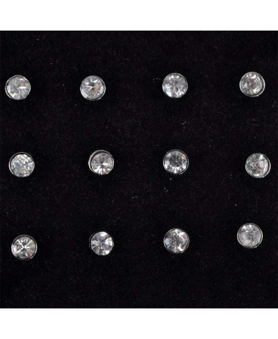 24PCS Crystal Rhinestone Nose Ring Bone Stud Surgical Steel Body Piercing Jewelry $8.03 Piercing Jewelry