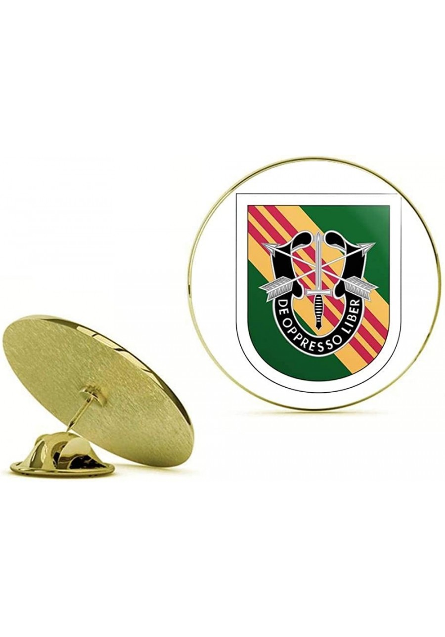 Gold US Army 5th Special Forces Group Flash Gold Lapel Pin Tie Suit Shirt Pinback $12.62 Brooches & Pins