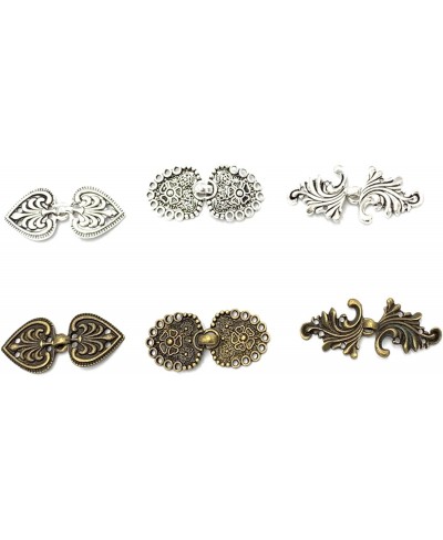 6 Pair Vintage Cloak Clasp Sew On Fasteners Retro Sweater Clips Cardigan Collar Clip Women Brooch Shawl Clips M06 $10.17 Broo...