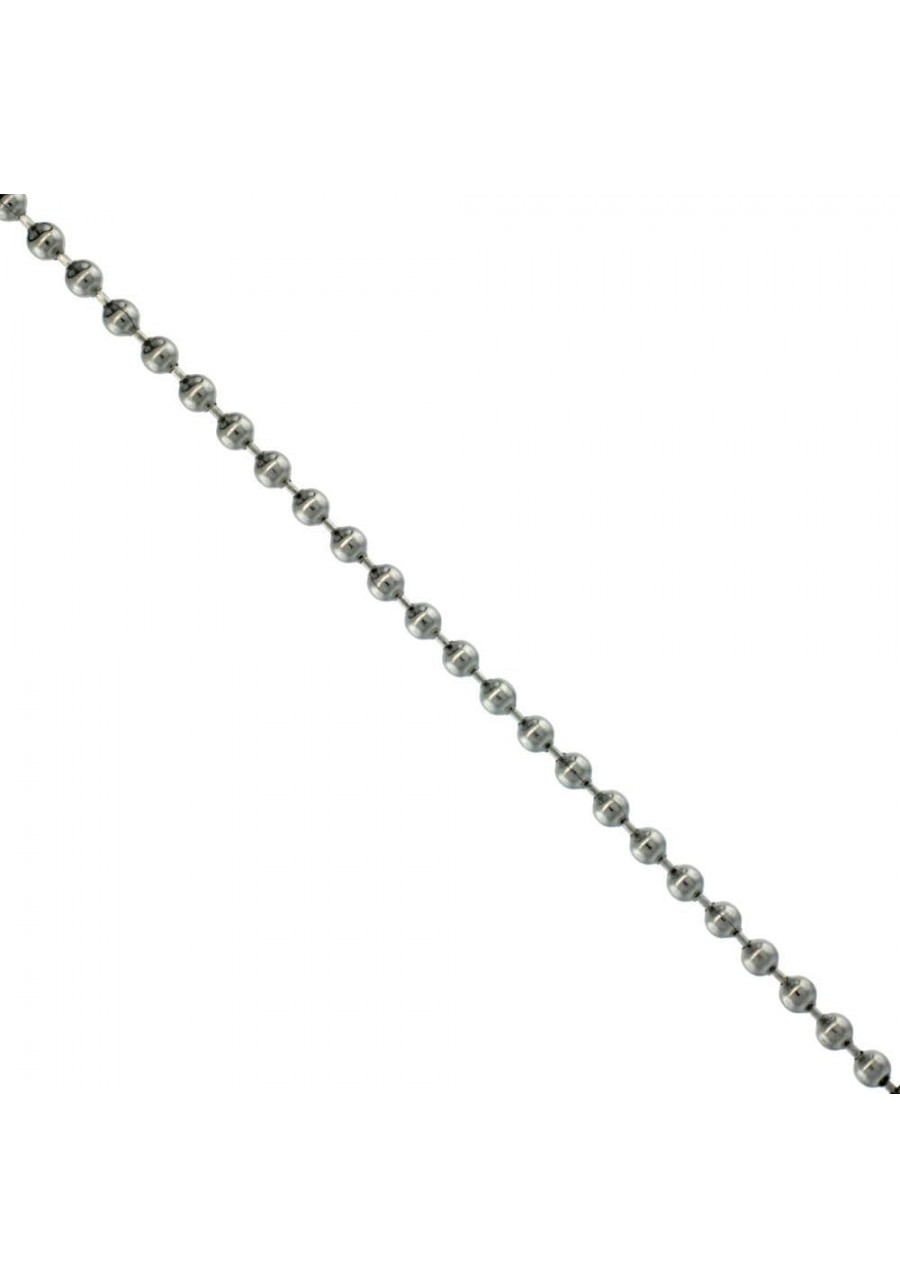 Stainless Steel Bead Ball Chain 2.5 mm by The Yard $18.80 Chains