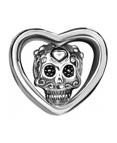 Skull Pumpkin Charm Bead Halloween Charm Heart Womens Bead Charms for Bracelets Women Men Girl Jewelry 2021 $9.03 Charms & Ch...