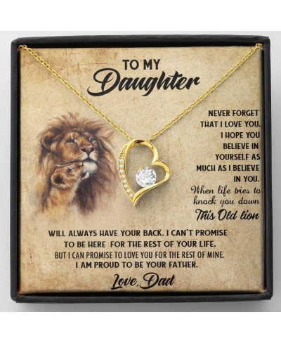 Daughter necklace from Dad Gift for Daughter from Dad To my Daughter necklace from Dad Father Daughter Necklace 18k Yellow Go...