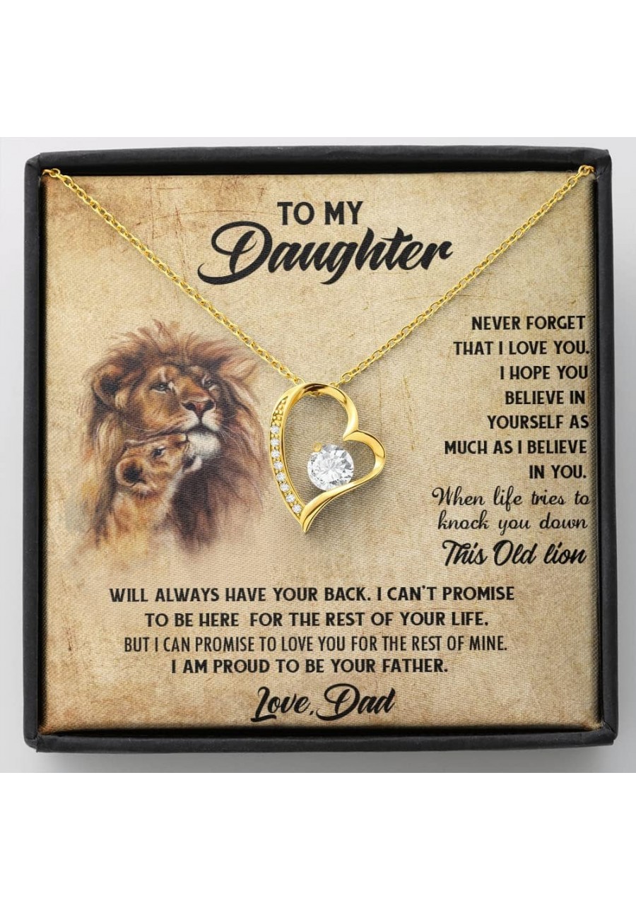 Daughter necklace from Dad Gift for Daughter from Dad To my Daughter necklace from Dad Father Daughter Necklace 18k Yellow Go...